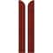 Ekena Millwork Americraft 2-Board (3 Batten) Wood Joined Board-n-Batten Shutters w/ Arch Top, ARW401BQ207X77MRH, PR ARW401BQ207X77MRH - alternate 1